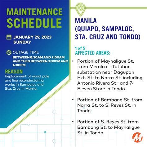 meralco update today|Maintenance Schedule .